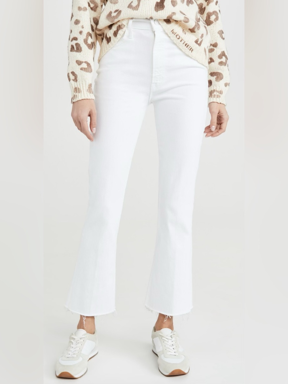 Mother hustler ankle fray jeans